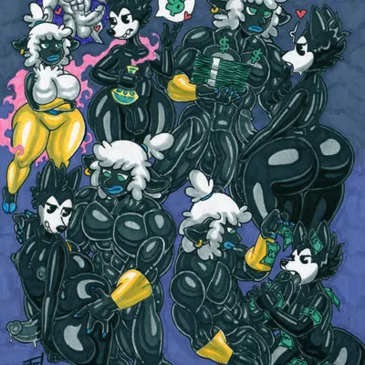 lana (pdxyz), wolf (parasitedeath) created by parasitedeath