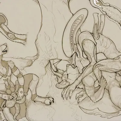 landon (fellowwolf), rave paw (alien (franchise), mythology) created by fellowwolf