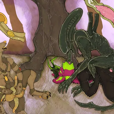 landon (fellowwolf), rave paw (alien (franchise), mythology) created by fellowwolf