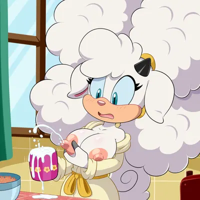 lanolin the sheep (sonic) (idw publishing, sega) created by lonbluewolf