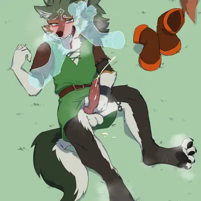 link (wolf form) (nintendo, the legend of zelda) created by mofu guys