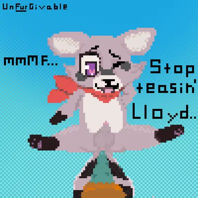 lloydford l. lion, rambley raccoon (indigo park) created by unfurgivable