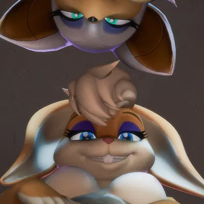 lola bunny, rouge the bat, warfare lola (looney tunes, sega) created by desuden