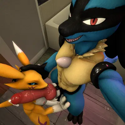 lucious (valorynz), warfare renamon (bandai namco, digimon) created by sourcebumbiscuit