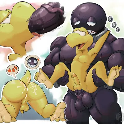 mario bros, nintendo created by unsettled (artist)