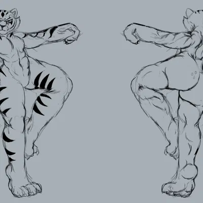 master tigress (dreamworks, kung fu panda) created by neshaink