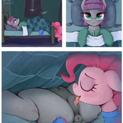 maud pie (mlp), pinkie pie (mlp) (friendship is magic, hasbro) created by dosh