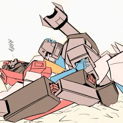 megatron, starscream (hasbro, takara tomy) created by mostly him