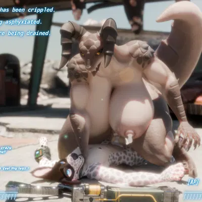 mikey the hyena, mommyclaw (vulgarvictor) (chryslus motors corporation, corvega) created by latiospegasus