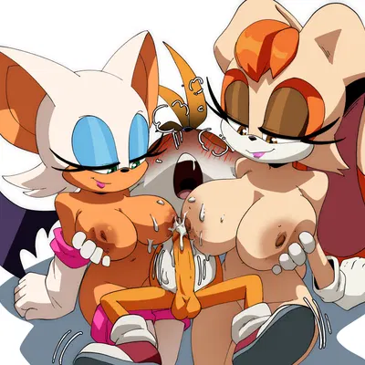 miles prower, rouge the bat, vanilla the rabbit (sega, sonic the hedgehog (series)) created by inker comics