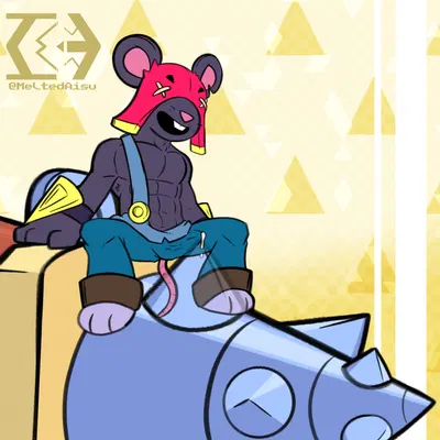 moe (brawl stars) (brawl stars, supercell (company)) created by meltedaisu