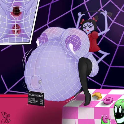 muffet (undertale, undertale (series)) created by putinforgod