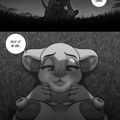 nala (the lion king), simba (the lion king) (disney, the lion king) created by lollipopcon