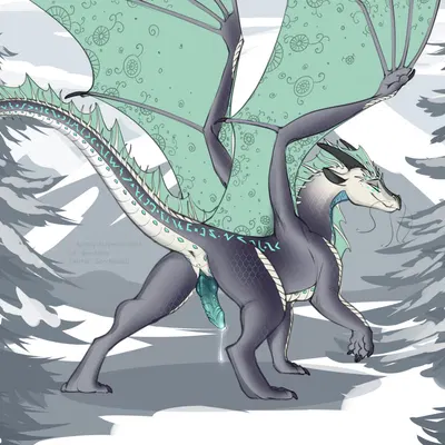 nidhoggr (mythology, wings of fire) created by gorchitsa (artist)