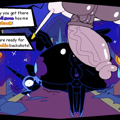 nightmare moon (mlp), princess celestia (mlp), sans (undertale) (friendship is magic, hasbro) created by superiorfox