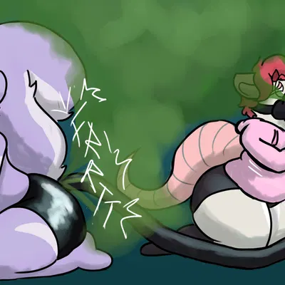 ollie (possumassss), stinkbomb (stinkbombskunk) created by brappanda, happanda