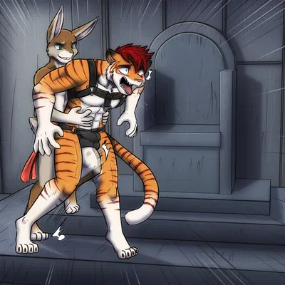 ometochtli, trystan tiger (rascal dog) (chinese zodiac, year of the rabbit) created by juniorjosi