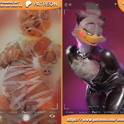 oselotti (character), quill wonderfowl (halloween, patreon) created by oselotti, wonderfowl