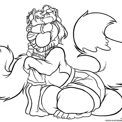 padfoot (padfootsm), peach (deonwolf) created by deonwolf