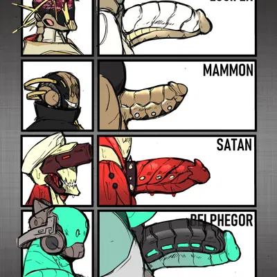 penis lineup created by kinggraphite