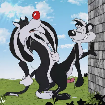 pepe le pew, sylvester (looney tunes) (looney tunes, warner brothers) created by artietheartbull