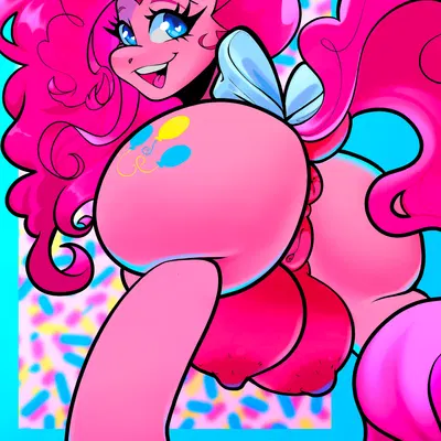 pinkie pie (mlp) (friendship is magic, hasbro) created by painted cora