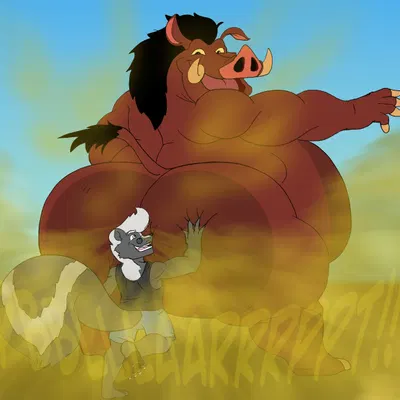 pumbaa, ray rhythmus (disney, the lion king) created by zayantics