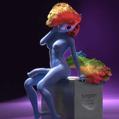 rainbow dash (mlp) (friendship is magic, hasbro) created by burrymare