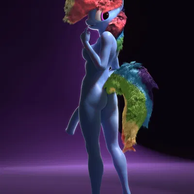 rainbow dash (mlp) (friendship is magic, hasbro) created by burrymare