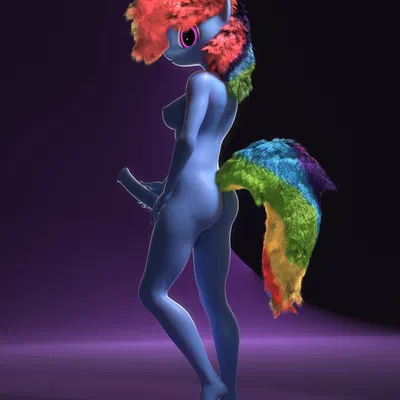 rainbow dash (mlp) (friendship is magic, hasbro) created by burrymare