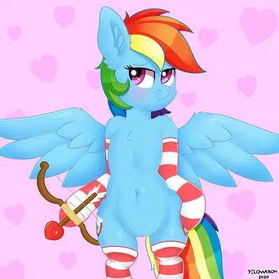 rainbow dash (mlp) (friendship is magic, hasbro) created by yellowcrom