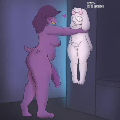 ralsei, susie (deltarune) (deltarune, undertale (series)) created by cappuchino