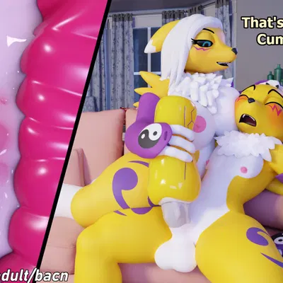 renamon (bacn) (bandai namco, digimon) created by bacn