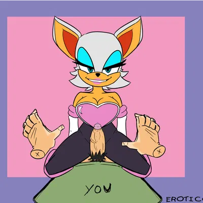 rouge the bat (sega, sonic the hedgehog (series)) created by eroticgaze