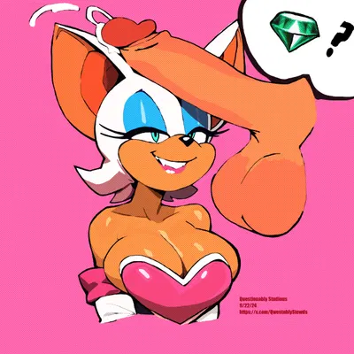 rouge the bat (sega, sonic the hedgehog (series)) created by qwestnblystewds