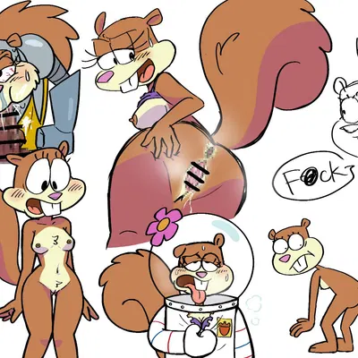 sandy cheeks (nickelodeon, spongebob squarepants) created by misha (artist)