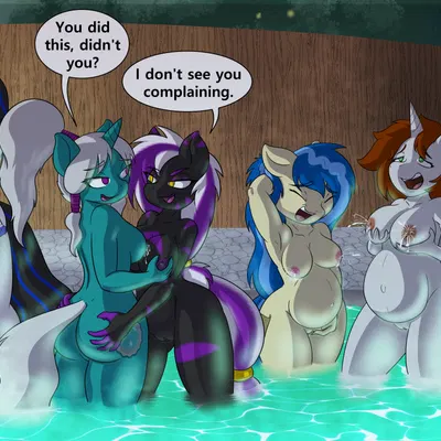 sandy rivers, scarlet rose, seabreeze (oc) (hasbro, my little pony) created by terdburgler