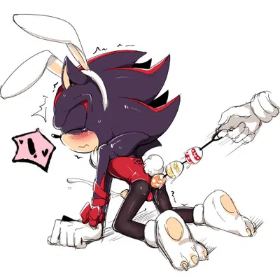 shadow the hedgehog (easter, sega) created by 7624cq