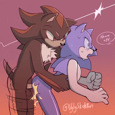 shadow the hedgehog, sonic the hedgehog (sega, sonic the hedgehog (series)) created by uglyskeleton