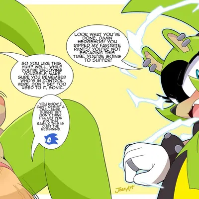 sonic the hedgehog, surge the tenrec (idw publishing, sega) created by jeanart