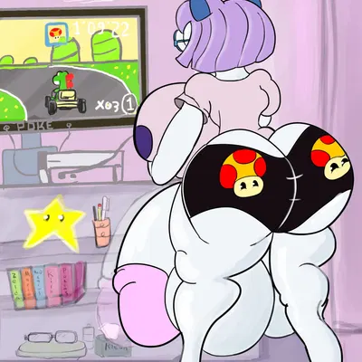 tifa (reathe), yoshi (character) (mario bros, mario kart) created by eduardot18