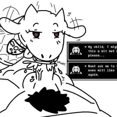 toriel, toriel oven mitt (undertale, undertale (series)) created by rrotzu