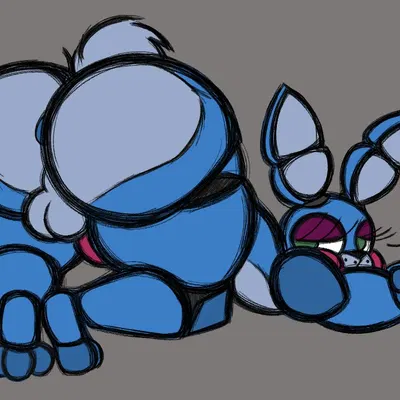 toy bonnie (fnaf) (five nights at freddy's, five nights at freddy's 2) created by thfooxxir
