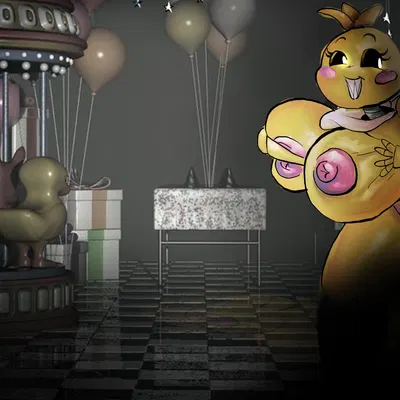 toy chica (fnaf) (five nights at freddy's, five nights at freddy's 2) created by bdunk