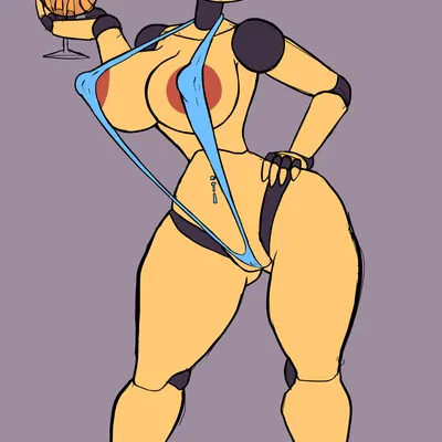 toy chica (fnaf) (five nights at freddy's, five nights at freddy's 2) created by wayesh