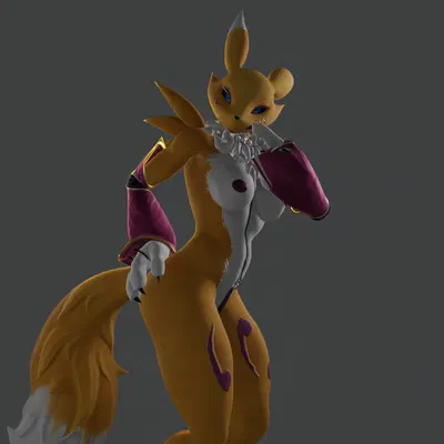 warfare renamon (bandai namco, digimon) created by corvian