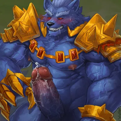 warwick (lol) (league of legends, riot games) created by wulfer-shepherd