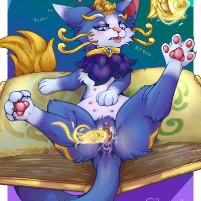 yuumi (lol) (league of legends, riot games) created by bostovkon (artist)