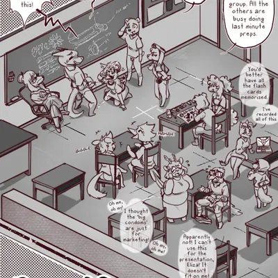 abby (canisfidelis), eliza (canisfidelis), humphrey (canisfidelis) (kinktober, kinktober 2024) created by canisfidelis