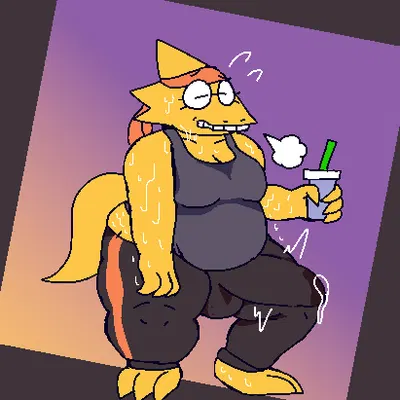 alphys (undertale (series)) created by felineflustered